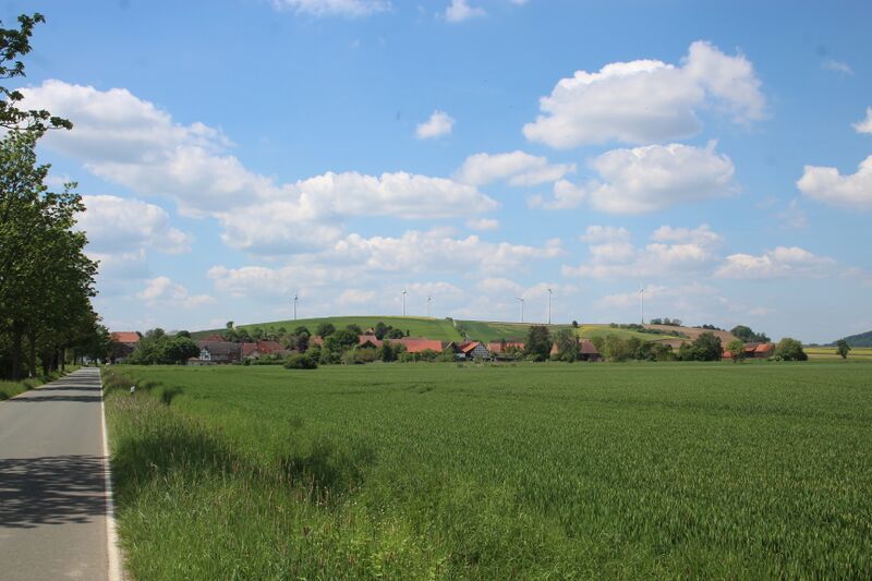 Datei:2024-05-09 Der Kleine Berg, davor Brockensen.jpg